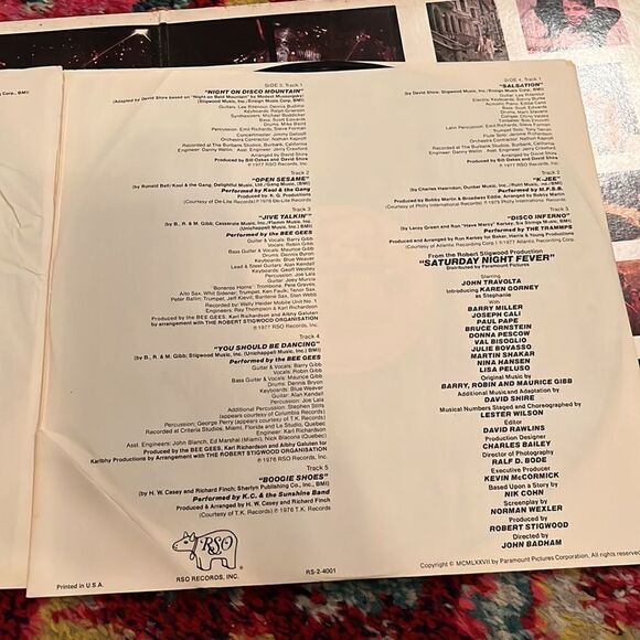 SATURDAY NIGHT FEVER - THE ORIGINAL MOVIE SOUND TRACK - VINYL LP RECORD - 1977 - Picture 8 of 13